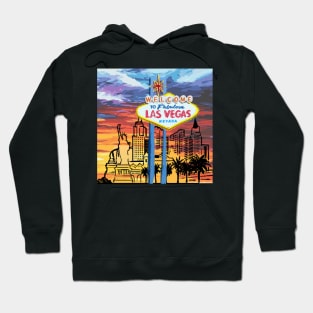 Las Vegas signboard Hoodie